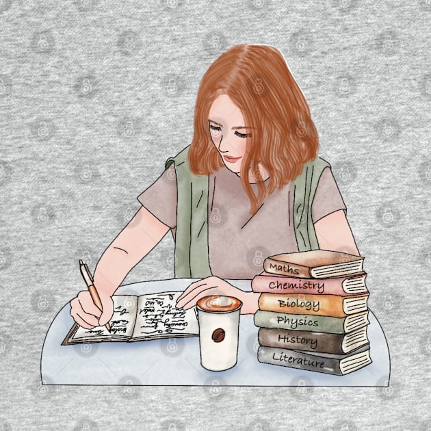 Writing girl (2) by piscoletters